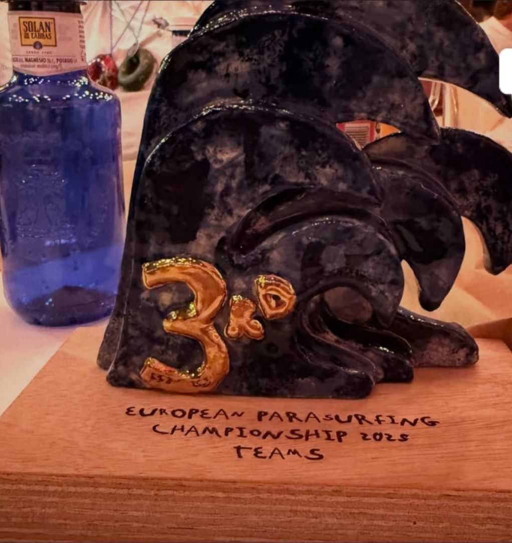 3rd place trophy looks like a wave